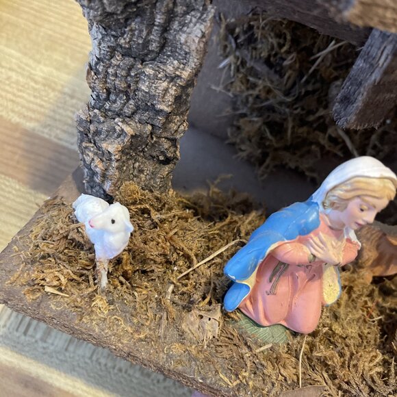 Vintage Italian Nativity Set Christmas Manger Scene Figures Made In Italy - Picture 8 of 16